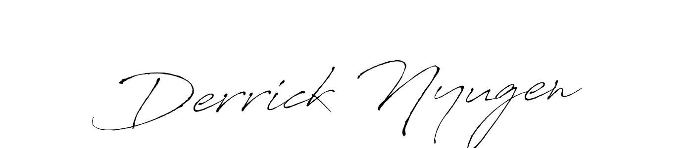 You should practise on your own different ways (Antro_Vectra) to write your name (Derrick Nyugen) in signature. don't let someone else do it for you. Derrick Nyugen signature style 6 images and pictures png