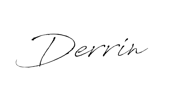Create a beautiful signature design for name Derrin. With this signature (Antro_Vectra) fonts, you can make a handwritten signature for free. Derrin signature style 6 images and pictures png