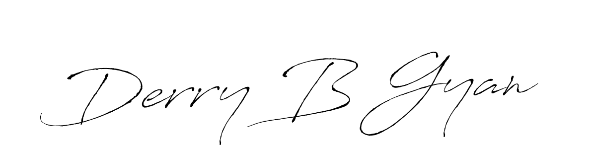 Use a signature maker to create a handwritten signature online. With this signature software, you can design (Antro_Vectra) your own signature for name Derry B Gyan. Derry B Gyan signature style 6 images and pictures png