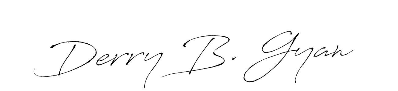 if you are searching for the best signature style for your name Derry B. Gyan. so please give up your signature search. here we have designed multiple signature styles  using Antro_Vectra. Derry B. Gyan signature style 6 images and pictures png