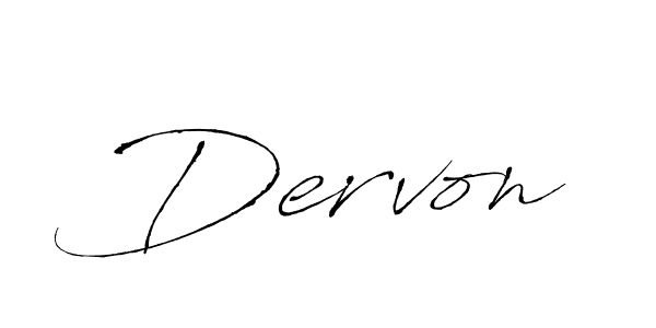 Antro_Vectra is a professional signature style that is perfect for those who want to add a touch of class to their signature. It is also a great choice for those who want to make their signature more unique. Get Dervon name to fancy signature for free. Dervon signature style 6 images and pictures png