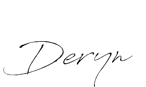 Design your own signature with our free online signature maker. With this signature software, you can create a handwritten (Antro_Vectra) signature for name Deryn. Deryn signature style 6 images and pictures png