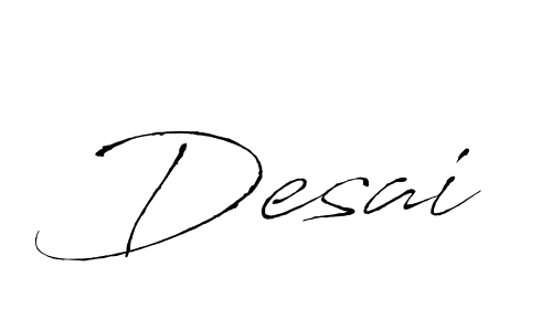 Use a signature maker to create a handwritten signature online. With this signature software, you can design (Antro_Vectra) your own signature for name Desai. Desai signature style 6 images and pictures png