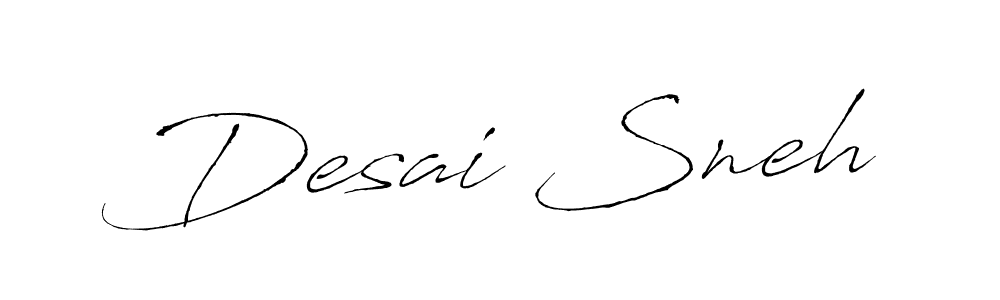 Desai Sneh stylish signature style. Best Handwritten Sign (Antro_Vectra) for my name. Handwritten Signature Collection Ideas for my name Desai Sneh. Desai Sneh signature style 6 images and pictures png