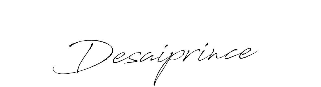 How to make Desaiprince signature? Antro_Vectra is a professional autograph style. Create handwritten signature for Desaiprince name. Desaiprince signature style 6 images and pictures png