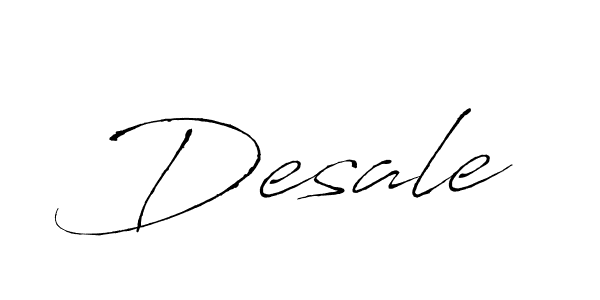 How to make Desale name signature. Use Antro_Vectra style for creating short signs online. This is the latest handwritten sign. Desale signature style 6 images and pictures png