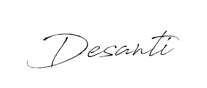It looks lik you need a new signature style for name Desanti. Design unique handwritten (Antro_Vectra) signature with our free signature maker in just a few clicks. Desanti signature style 6 images and pictures png