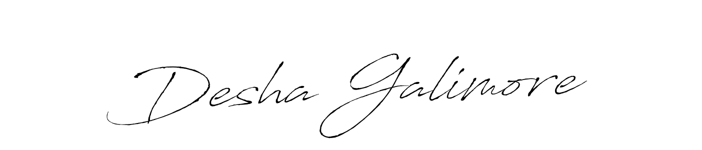 How to make Desha Galimore signature? Antro_Vectra is a professional autograph style. Create handwritten signature for Desha Galimore name. Desha Galimore signature style 6 images and pictures png