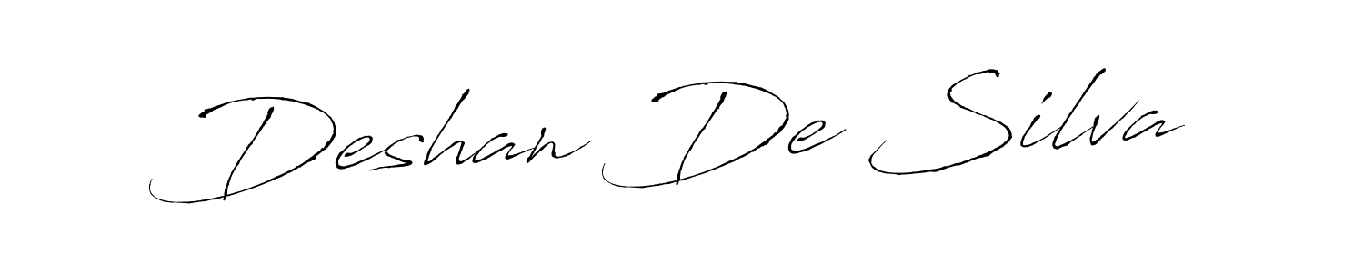 You should practise on your own different ways (Antro_Vectra) to write your name (Deshan De Silva) in signature. don't let someone else do it for you. Deshan De Silva signature style 6 images and pictures png