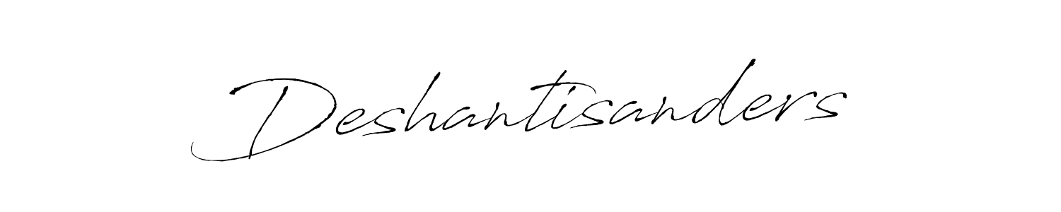 Make a beautiful signature design for name Deshantisanders. With this signature (Antro_Vectra) style, you can create a handwritten signature for free. Deshantisanders signature style 6 images and pictures png