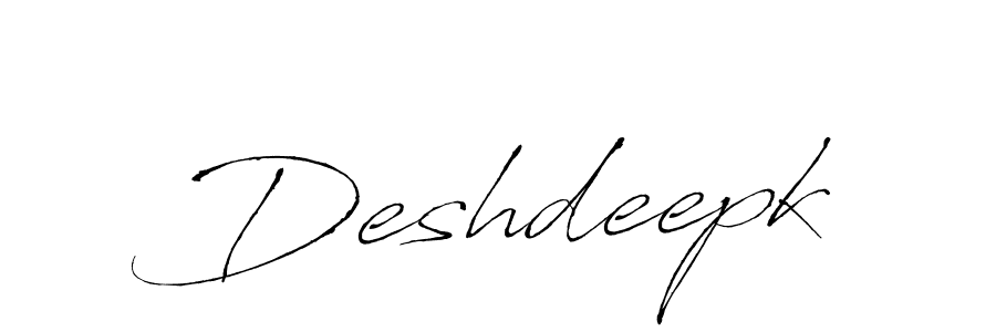 Create a beautiful signature design for name Deshdeepk. With this signature (Antro_Vectra) fonts, you can make a handwritten signature for free. Deshdeepk signature style 6 images and pictures png