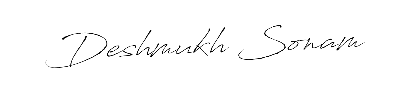 You should practise on your own different ways (Antro_Vectra) to write your name (Deshmukh Sonam) in signature. don't let someone else do it for you. Deshmukh Sonam signature style 6 images and pictures png