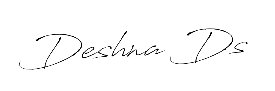 How to make Deshna Ds name signature. Use Antro_Vectra style for creating short signs online. This is the latest handwritten sign. Deshna Ds signature style 6 images and pictures png