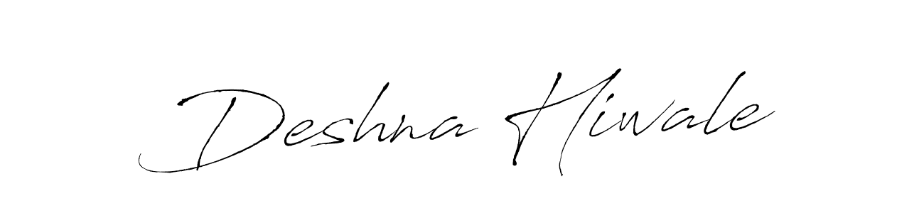 Create a beautiful signature design for name Deshna Hiwale. With this signature (Antro_Vectra) fonts, you can make a handwritten signature for free. Deshna Hiwale signature style 6 images and pictures png