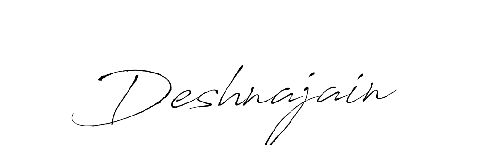 Create a beautiful signature design for name Deshnajain. With this signature (Antro_Vectra) fonts, you can make a handwritten signature for free. Deshnajain signature style 6 images and pictures png