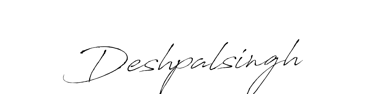 The best way (Antro_Vectra) to make a short signature is to pick only two or three words in your name. The name Deshpalsingh include a total of six letters. For converting this name. Deshpalsingh signature style 6 images and pictures png