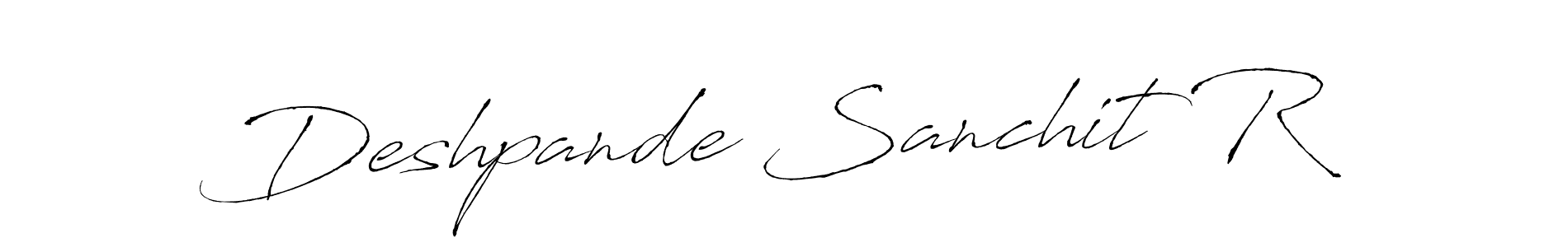 Make a beautiful signature design for name Deshpande Sanchit R. With this signature (Antro_Vectra) style, you can create a handwritten signature for free. Deshpande Sanchit R signature style 6 images and pictures png
