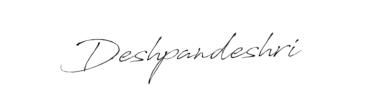 Use a signature maker to create a handwritten signature online. With this signature software, you can design (Antro_Vectra) your own signature for name Deshpandeshri. Deshpandeshri signature style 6 images and pictures png