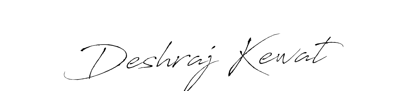 Design your own signature with our free online signature maker. With this signature software, you can create a handwritten (Antro_Vectra) signature for name Deshraj Kewat. Deshraj Kewat signature style 6 images and pictures png