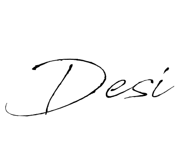 You should practise on your own different ways (Antro_Vectra) to write your name (Desi) in signature. don't let someone else do it for you. Desi signature style 6 images and pictures png