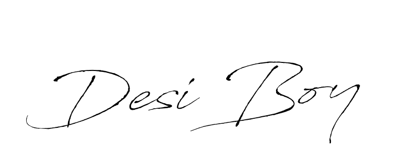 Design your own signature with our free online signature maker. With this signature software, you can create a handwritten (Antro_Vectra) signature for name Desi Boy. Desi Boy signature style 6 images and pictures png