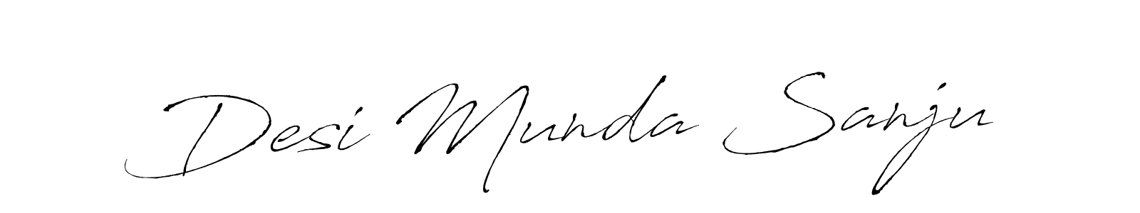 Once you've used our free online signature maker to create your best signature Antro_Vectra style, it's time to enjoy all of the benefits that Desi Munda Sanju name signing documents. Desi Munda Sanju signature style 6 images and pictures png