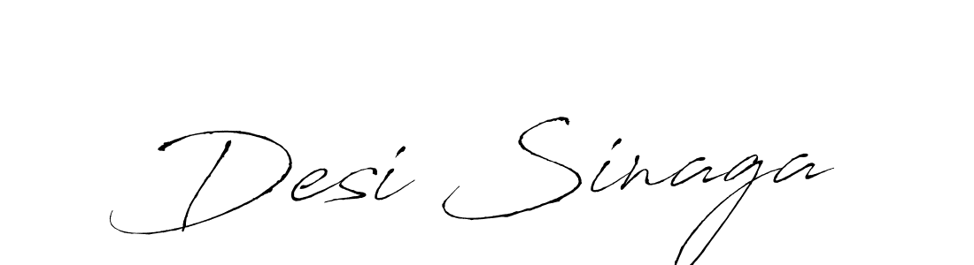 Antro_Vectra is a professional signature style that is perfect for those who want to add a touch of class to their signature. It is also a great choice for those who want to make their signature more unique. Get Desi Sinaga name to fancy signature for free. Desi Sinaga signature style 6 images and pictures png