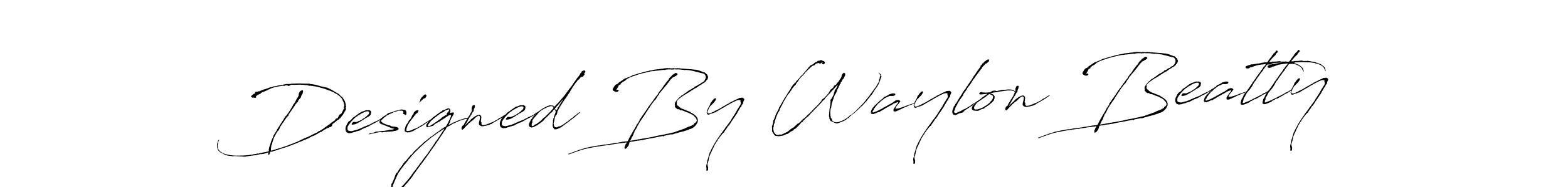 Similarly Antro_Vectra is the best handwritten signature design. Signature creator online .You can use it as an online autograph creator for name Designed By Waylon Beatty. Designed By Waylon Beatty signature style 6 images and pictures png