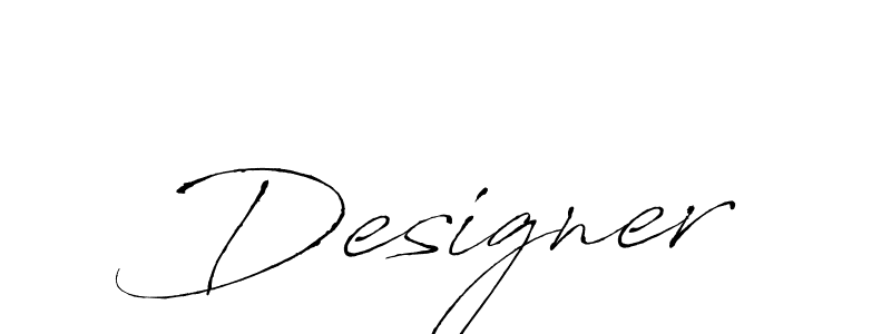How to make Designer signature? Antro_Vectra is a professional autograph style. Create handwritten signature for Designer name. Designer signature style 6 images and pictures png