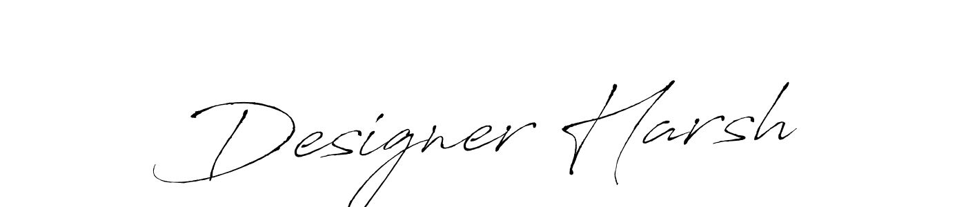 if you are searching for the best signature style for your name Designer Harsh. so please give up your signature search. here we have designed multiple signature styles  using Antro_Vectra. Designer Harsh signature style 6 images and pictures png