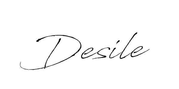 The best way (Antro_Vectra) to make a short signature is to pick only two or three words in your name. The name Desile include a total of six letters. For converting this name. Desile signature style 6 images and pictures png