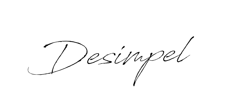 Desimpel stylish signature style. Best Handwritten Sign (Antro_Vectra) for my name. Handwritten Signature Collection Ideas for my name Desimpel. Desimpel signature style 6 images and pictures png