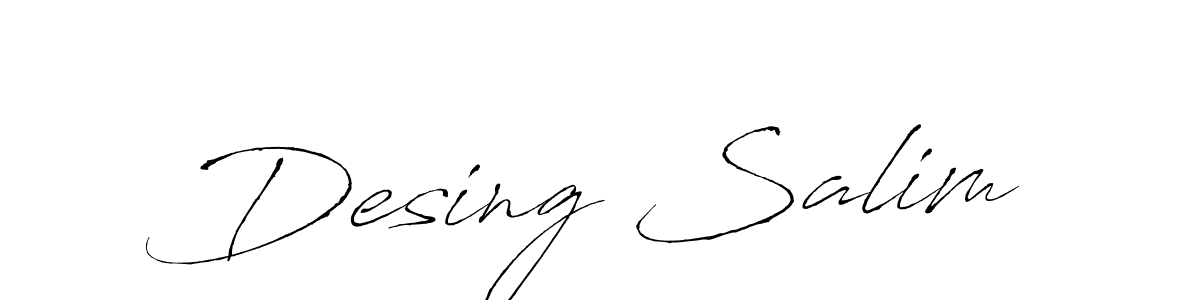 You should practise on your own different ways (Antro_Vectra) to write your name (Desing Salim) in signature. don't let someone else do it for you. Desing Salim signature style 6 images and pictures png