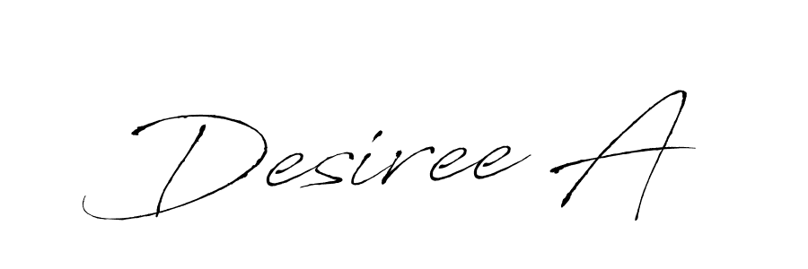 How to make Desiree A signature? Antro_Vectra is a professional autograph style. Create handwritten signature for Desiree A name. Desiree A signature style 6 images and pictures png