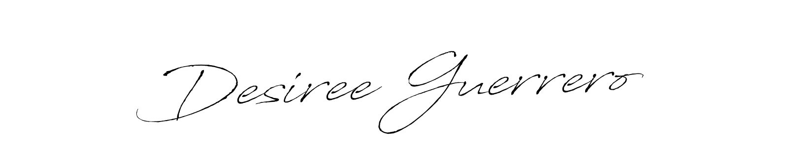 Antro_Vectra is a professional signature style that is perfect for those who want to add a touch of class to their signature. It is also a great choice for those who want to make their signature more unique. Get Desiree Guerrero name to fancy signature for free. Desiree Guerrero signature style 6 images and pictures png