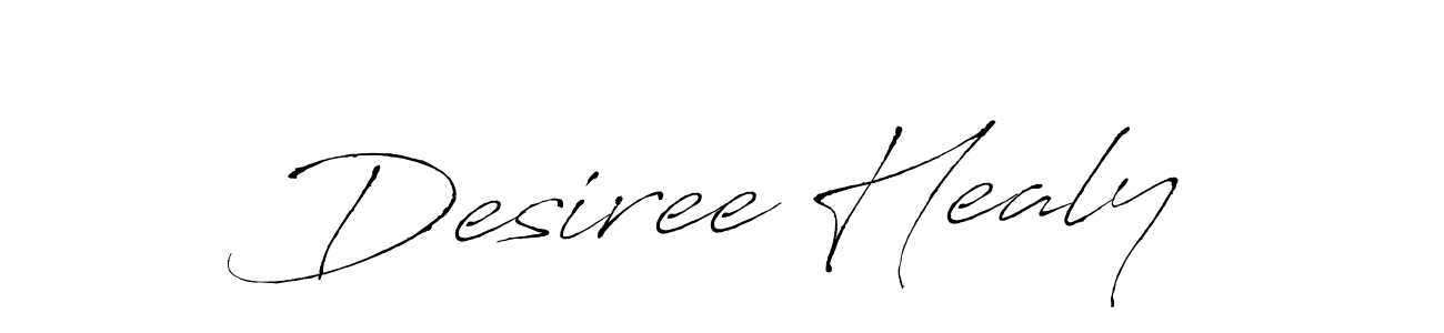 Create a beautiful signature design for name Desiree Healy. With this signature (Antro_Vectra) fonts, you can make a handwritten signature for free. Desiree Healy signature style 6 images and pictures png