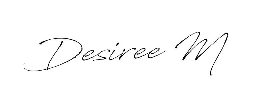 Also we have Desiree M name is the best signature style. Create professional handwritten signature collection using Antro_Vectra autograph style. Desiree M signature style 6 images and pictures png