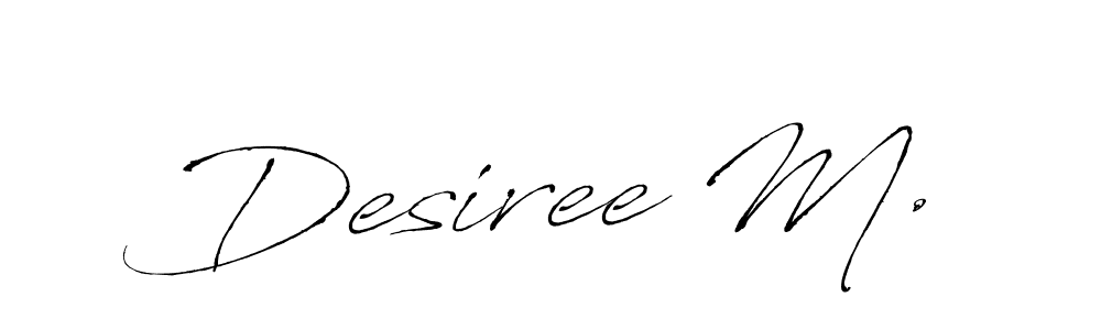 Best and Professional Signature Style for Desiree M.. Antro_Vectra Best Signature Style Collection. Desiree M. signature style 6 images and pictures png