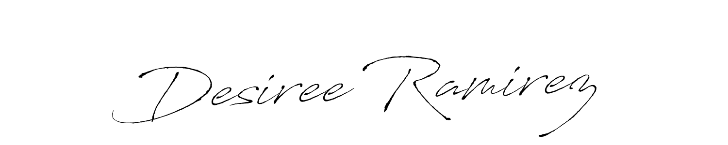 Desiree Ramirez stylish signature style. Best Handwritten Sign (Antro_Vectra) for my name. Handwritten Signature Collection Ideas for my name Desiree Ramirez. Desiree Ramirez signature style 6 images and pictures png