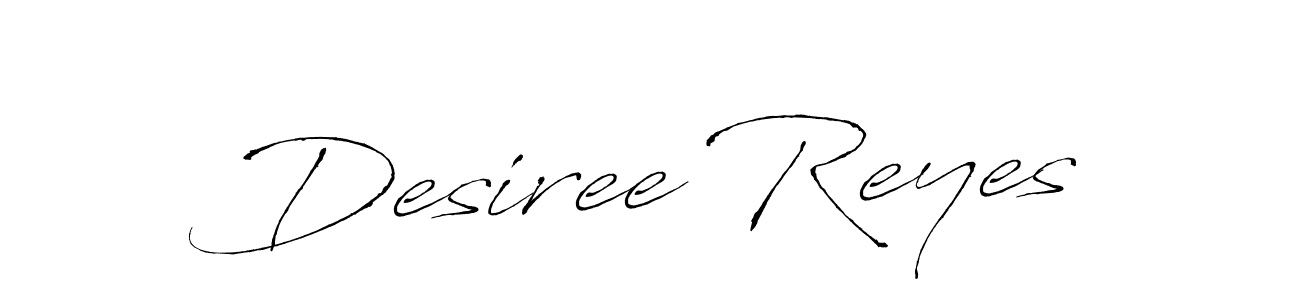 Desiree Reyes stylish signature style. Best Handwritten Sign (Antro_Vectra) for my name. Handwritten Signature Collection Ideas for my name Desiree Reyes. Desiree Reyes signature style 6 images and pictures png