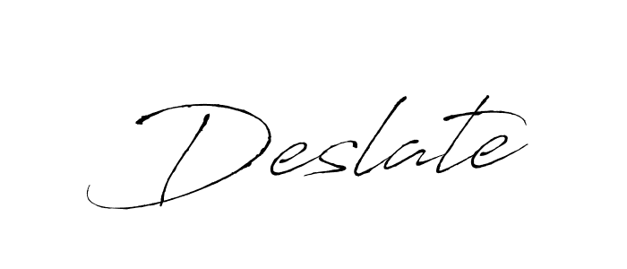 How to make Deslate name signature. Use Antro_Vectra style for creating short signs online. This is the latest handwritten sign. Deslate signature style 6 images and pictures png