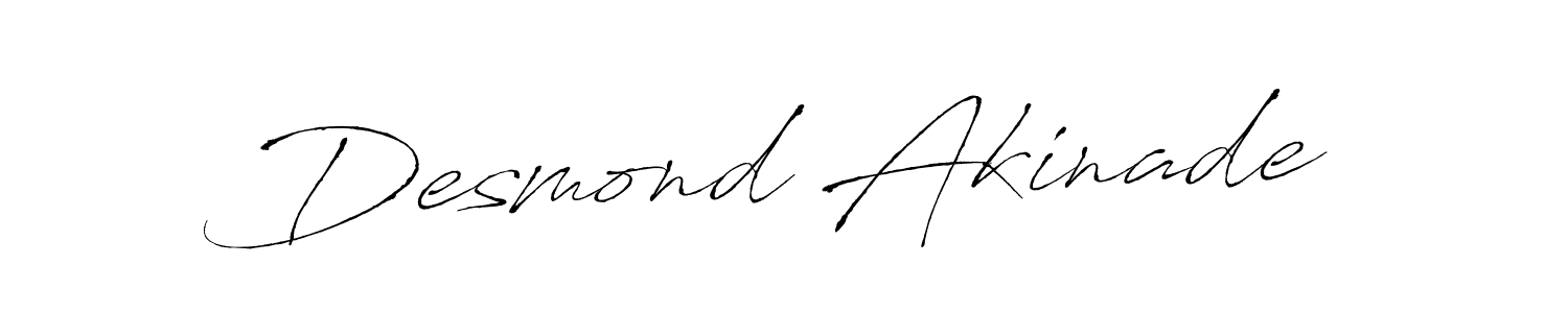 Create a beautiful signature design for name Desmond Akinade. With this signature (Antro_Vectra) fonts, you can make a handwritten signature for free. Desmond Akinade signature style 6 images and pictures png