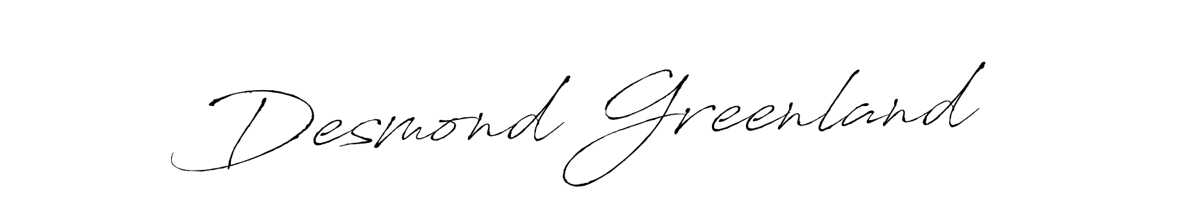 The best way (Antro_Vectra) to make a short signature is to pick only two or three words in your name. The name Desmond Greenland include a total of six letters. For converting this name. Desmond Greenland signature style 6 images and pictures png
