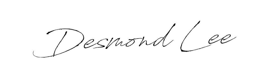 Create a beautiful signature design for name Desmond Lee. With this signature (Antro_Vectra) fonts, you can make a handwritten signature for free. Desmond Lee signature style 6 images and pictures png