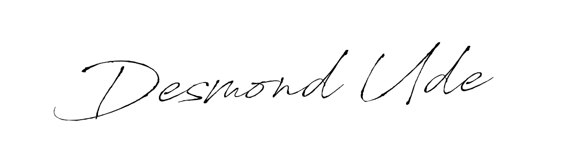 Antro_Vectra is a professional signature style that is perfect for those who want to add a touch of class to their signature. It is also a great choice for those who want to make their signature more unique. Get Desmond Ude name to fancy signature for free. Desmond Ude signature style 6 images and pictures png