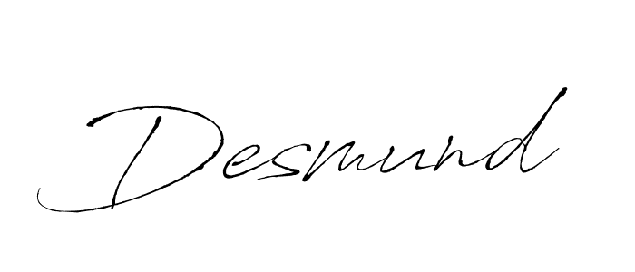 How to make Desmund signature? Antro_Vectra is a professional autograph style. Create handwritten signature for Desmund name. Desmund signature style 6 images and pictures png