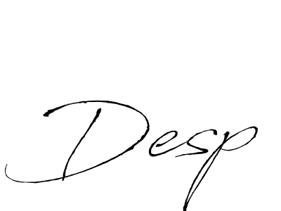 Use a signature maker to create a handwritten signature online. With this signature software, you can design (Antro_Vectra) your own signature for name Desp. Desp signature style 6 images and pictures png