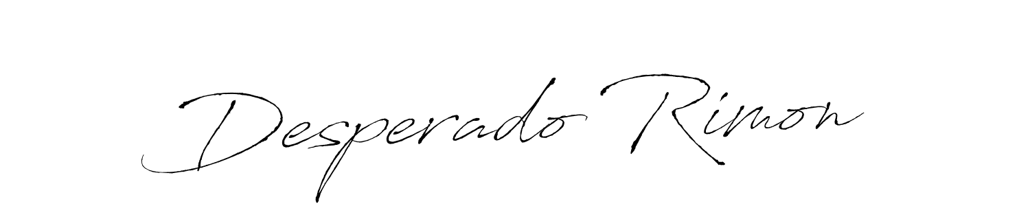 How to make Desperado Rimon signature? Antro_Vectra is a professional autograph style. Create handwritten signature for Desperado Rimon name. Desperado Rimon signature style 6 images and pictures png