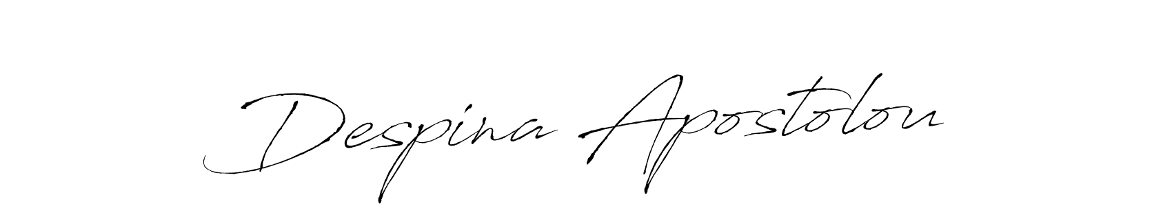 Design your own signature with our free online signature maker. With this signature software, you can create a handwritten (Antro_Vectra) signature for name Despina Apostolou. Despina Apostolou signature style 6 images and pictures png