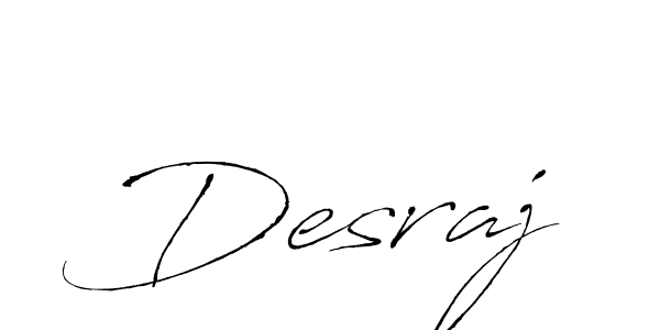 How to make Desraj signature? Antro_Vectra is a professional autograph style. Create handwritten signature for Desraj name. Desraj signature style 6 images and pictures png